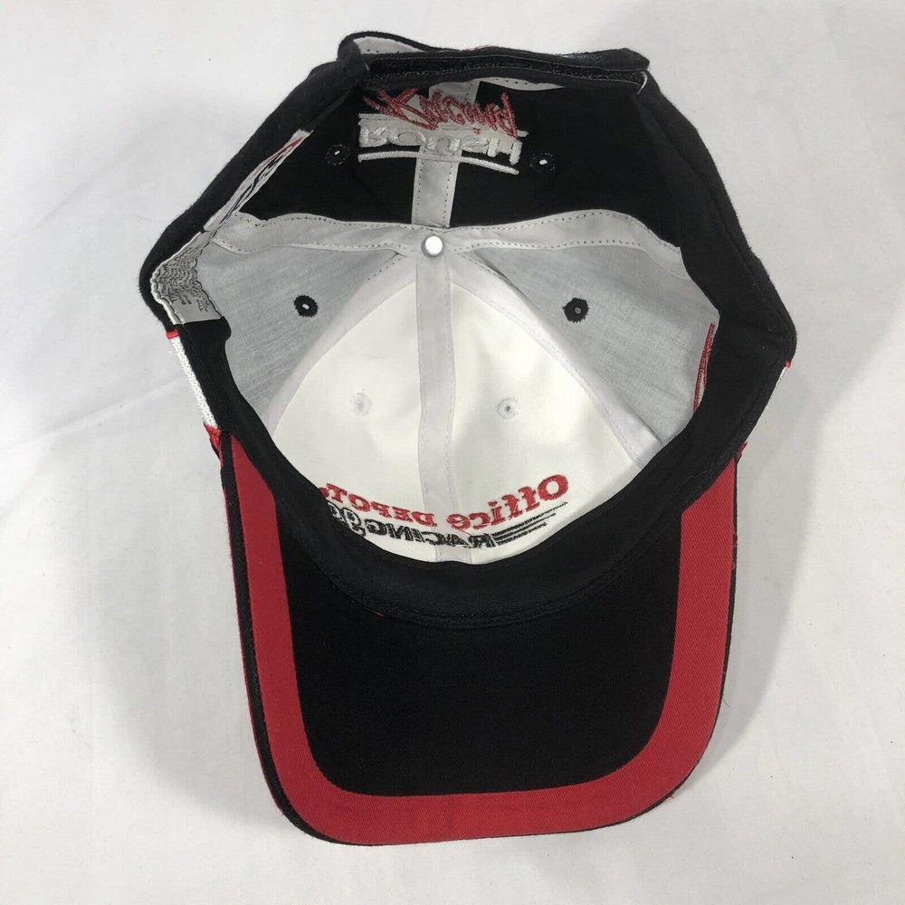 OFFICE DEPOT RACING HAT CAP 99 ROUSH RACING NASCAR CHECKERED FLAG SPORTS OSFM - Picture 11 of 14